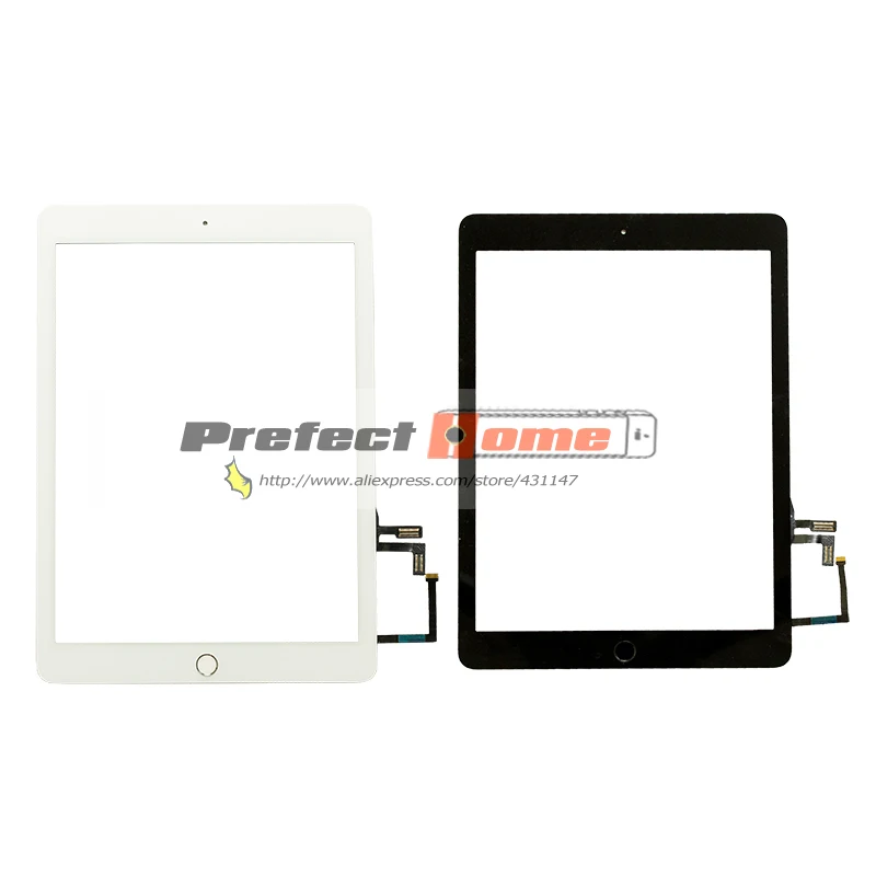 HuaSha год A1822 A1823 сенсорный экран для iPad 5 5-го поколения дигитайзер внешняя ЖК-панель Переднее стекло с наклейкой