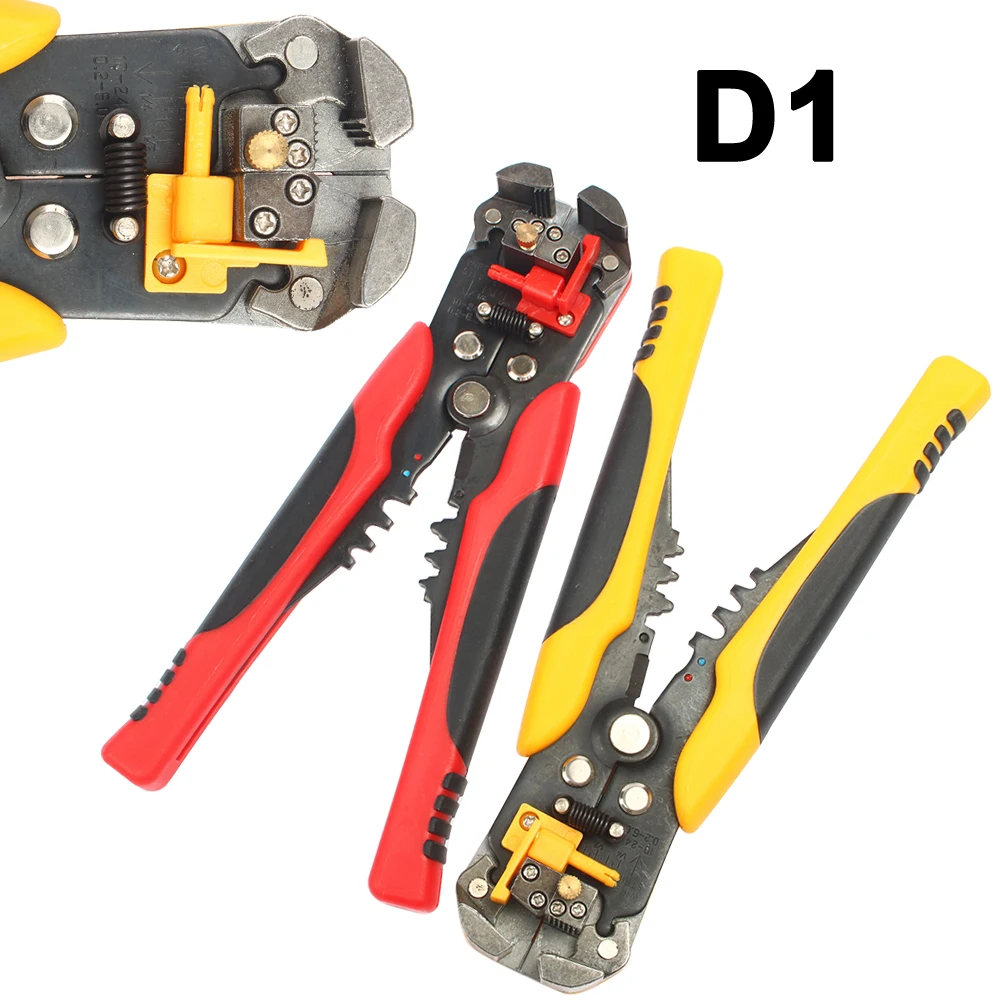 HS-D1 0,2-мм2 AWG24-10 дизайн многофункциональные автоматические плоскогубцы для зачистки кабеля Зачистка обжимка проводов инструменты для резки желтого цвета