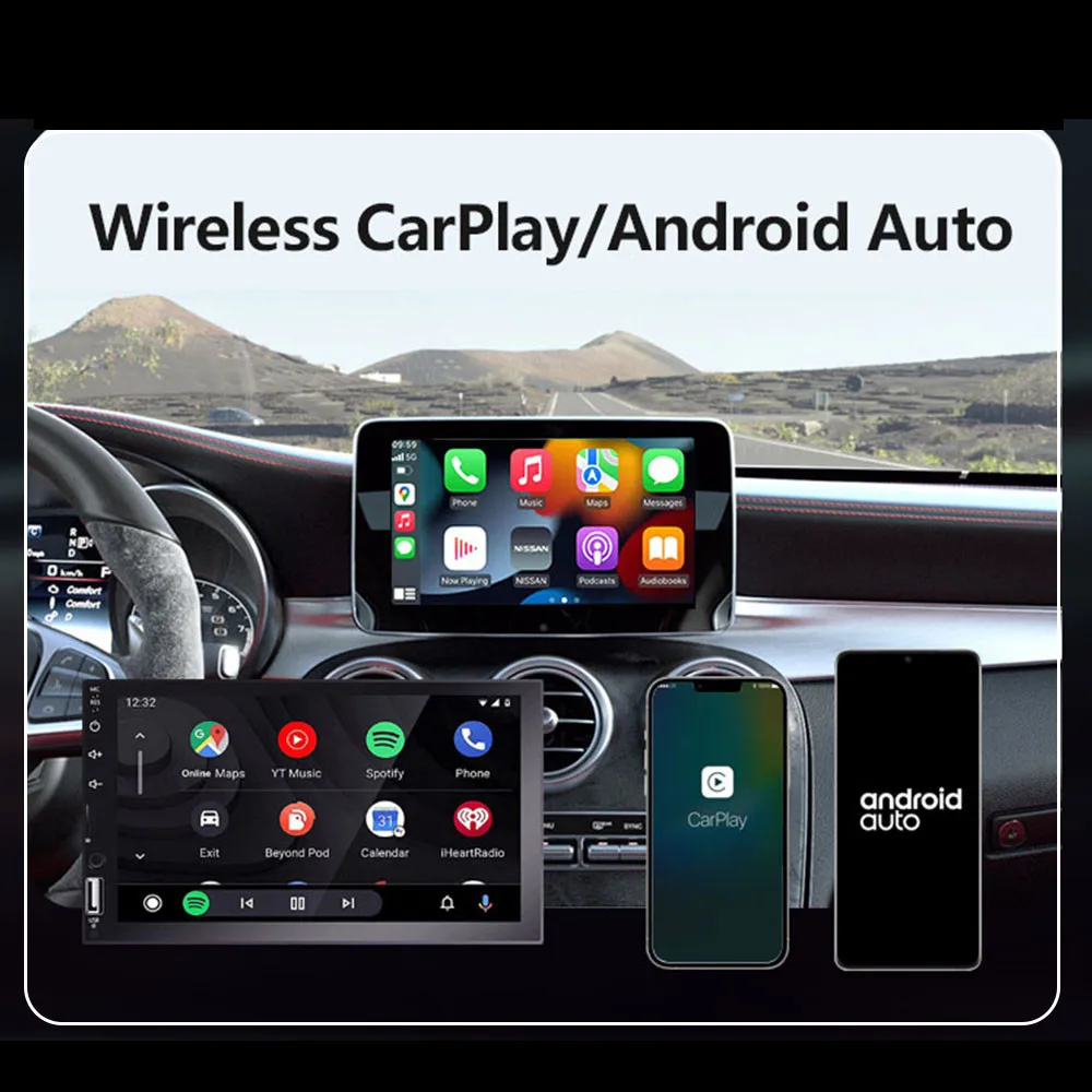 Carplay для Ford Ai Box беспроводной Android 11 автомобильный адаптер Dongle 4 Гб + 64