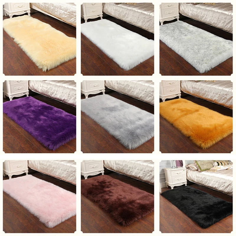 Имитация шерсти ковер плюшевые спальни ковры прикроватное пушистое одеяло Новое