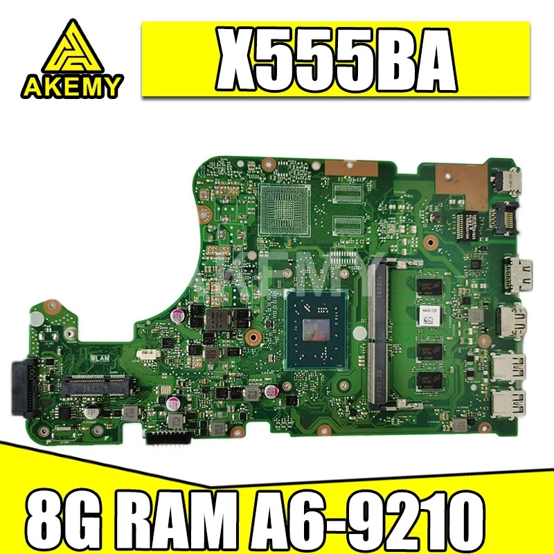 

90NB0D20-R00010 For Asus X555QG X555Q X555B X555BP K555B A555B X555QA X555BA Mainboard Motherboard 8G/A6-9210