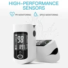 Пульсоксиметр с чехлом, прибор для измерения насыщенности крови кислородом, SPO2 PR, 8 часов сна, монитор сердечного ритма, забота о здоровье