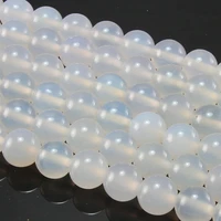 natural round white agate carnelian gemstone loose beads 4 6 8 10 12mm for necklace bracelet diy jewelry making
