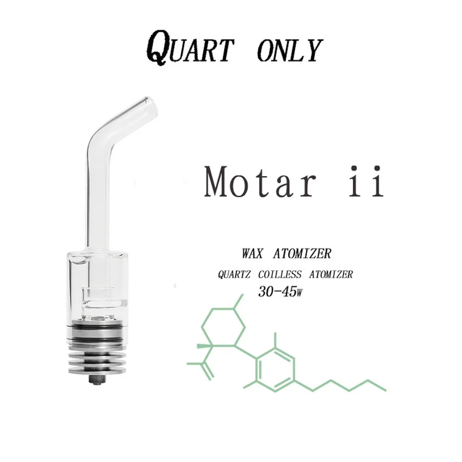 

Longmada Motar II wax dab vaporizer pen tank with 510 threaded quartz glass tube for wax electronic vaporizer