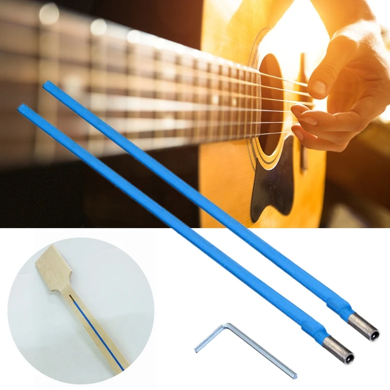 

1Set Two Way Dual Action Guitar Truss Rod Blue Adjustment Lever with Hex Wrench 87HF