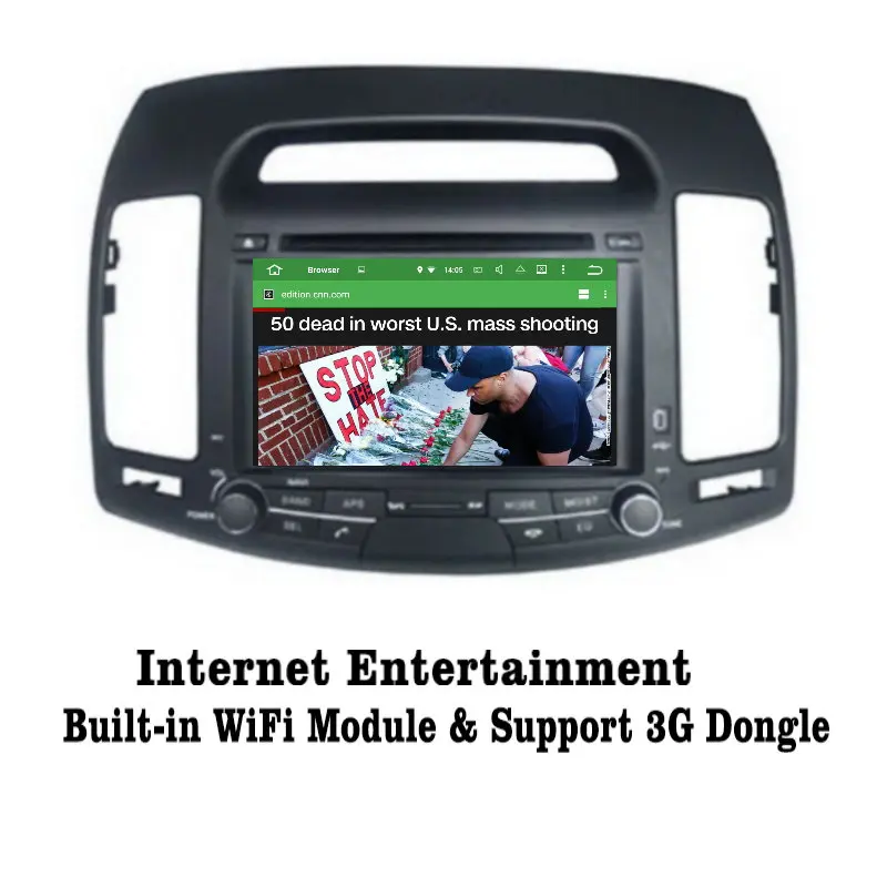 Android 7 1 2G RAM для Hyundai Elantra 2007 ~ 2011 Автомобильный Радио Аудио Видео Мультимедиа DVD