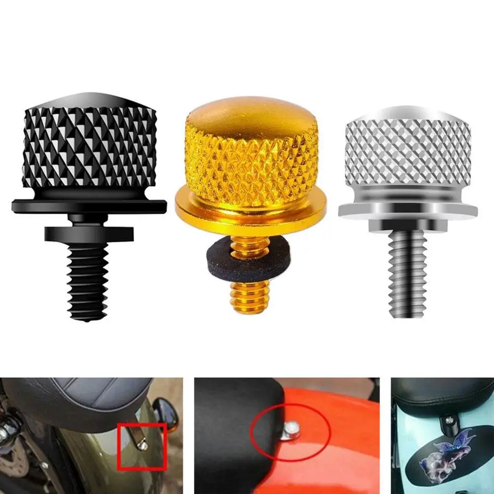 

Billet Aluminum Rear Fender Seat Bolt Screw Nut Tab Cover For Harley XL Dyna Softail Tourings Models 96-Later Universal Parts