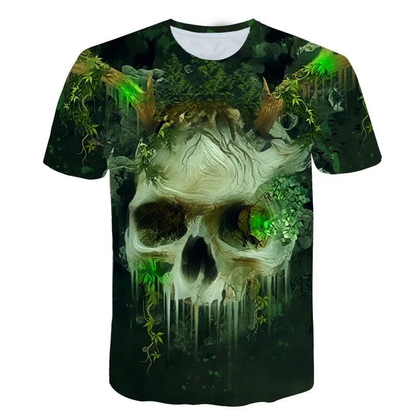 

3D Hip Hop Psychedelic Skeleton Kids T-Shirt Punk Shirts Children Boys Girls Funny Skull T Shirts Summer New Clothes 2020