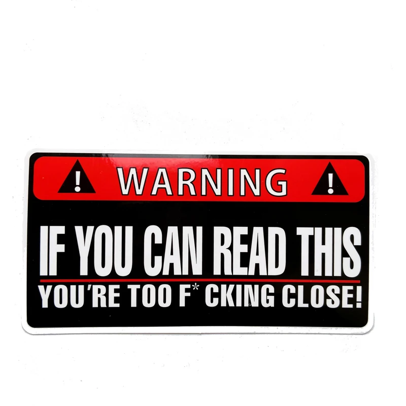 1 шт. Предупреждение безопасности Водонепроницаемый Граффити автомобиля Стикеры