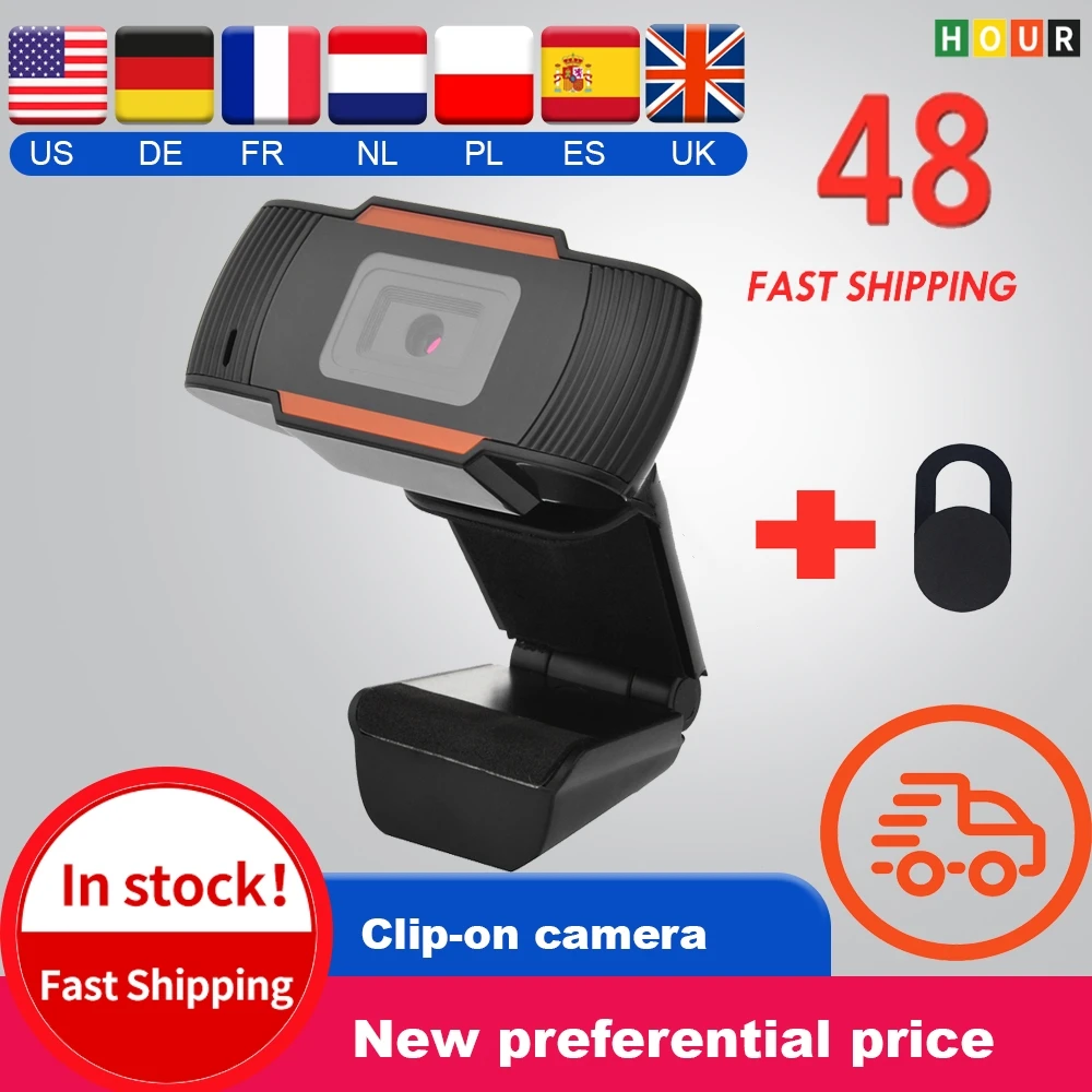 Веб камера для конференций HD видео веб с креплением микрофоном ноутбука монитора