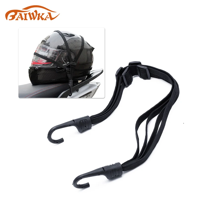 

2 Motorcycles Hooks Strength Retractable Hooks Helmet Rope Fuel Tank Luggage Net Mesh Bungee Helmet Elastic Rope Strap Net Belt
