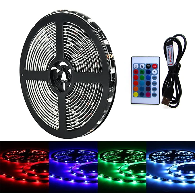 

RGB-Лента светодиодная для подсветки телевизора, 5 В, USB, 50-5 м