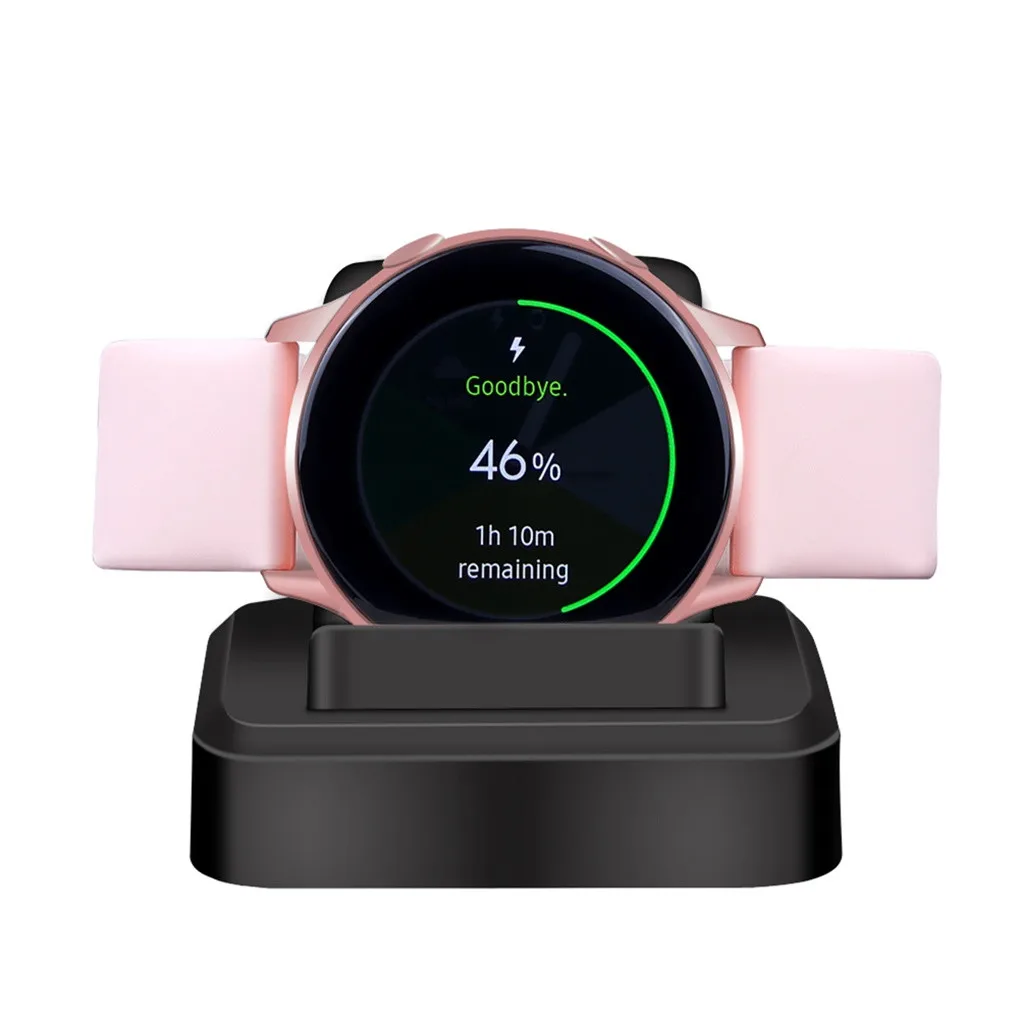 Беспроводное зарядное устройство для быстрой зарядки Samsung Galaxy Watch Active 2 ремешок