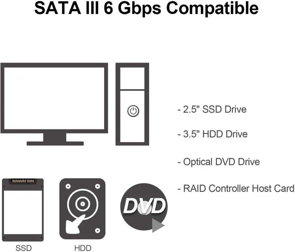 Кабель SATA III CableCreation 6 0 Гбит/с 7 контактный кабель передачи данных с защелкой