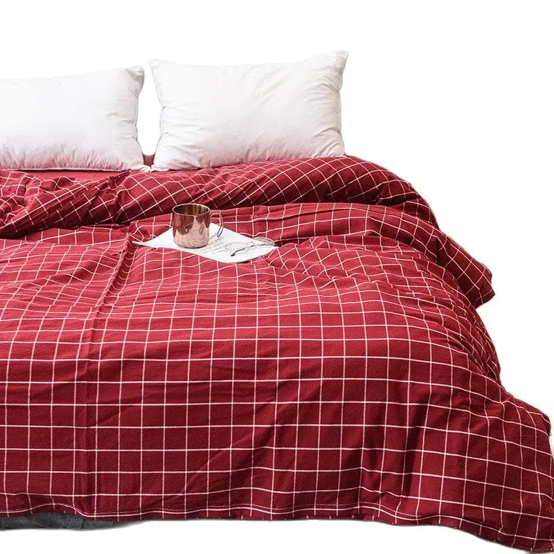 Пододеяльник домашнее одеяло из мытого хлопка покрывало мягкое чехол без