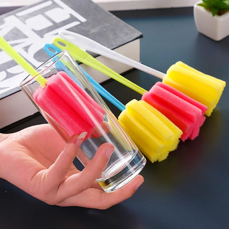 

Ершик для стаканов Кухня инструмент для очистки губка щетка для бокалов бутылки кофе Чай кружка стеклянной чашки и щетки для волос