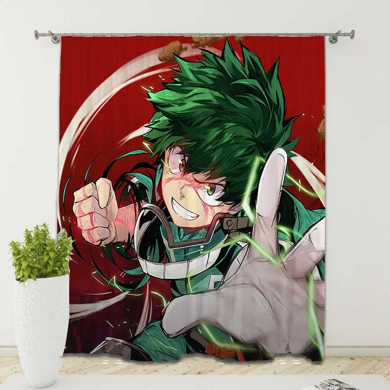2 шт./комплект занавески из ткани с рисунком аниме Моя геройская Академия | Дом и