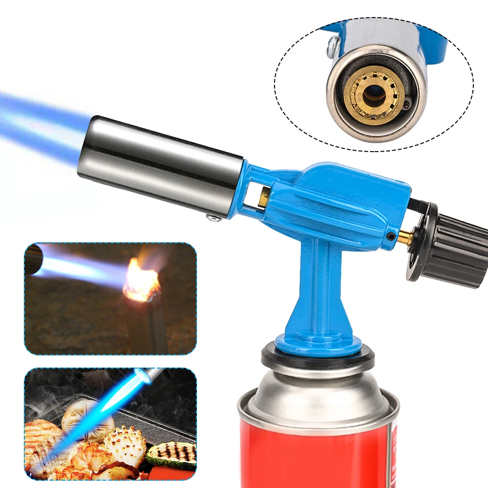 

Butane Burner Gas Torch Gas Flamethrower Automatic Ignition Tools For Baking Welding BBQ Camping Outdoor Hiking Dropshipping