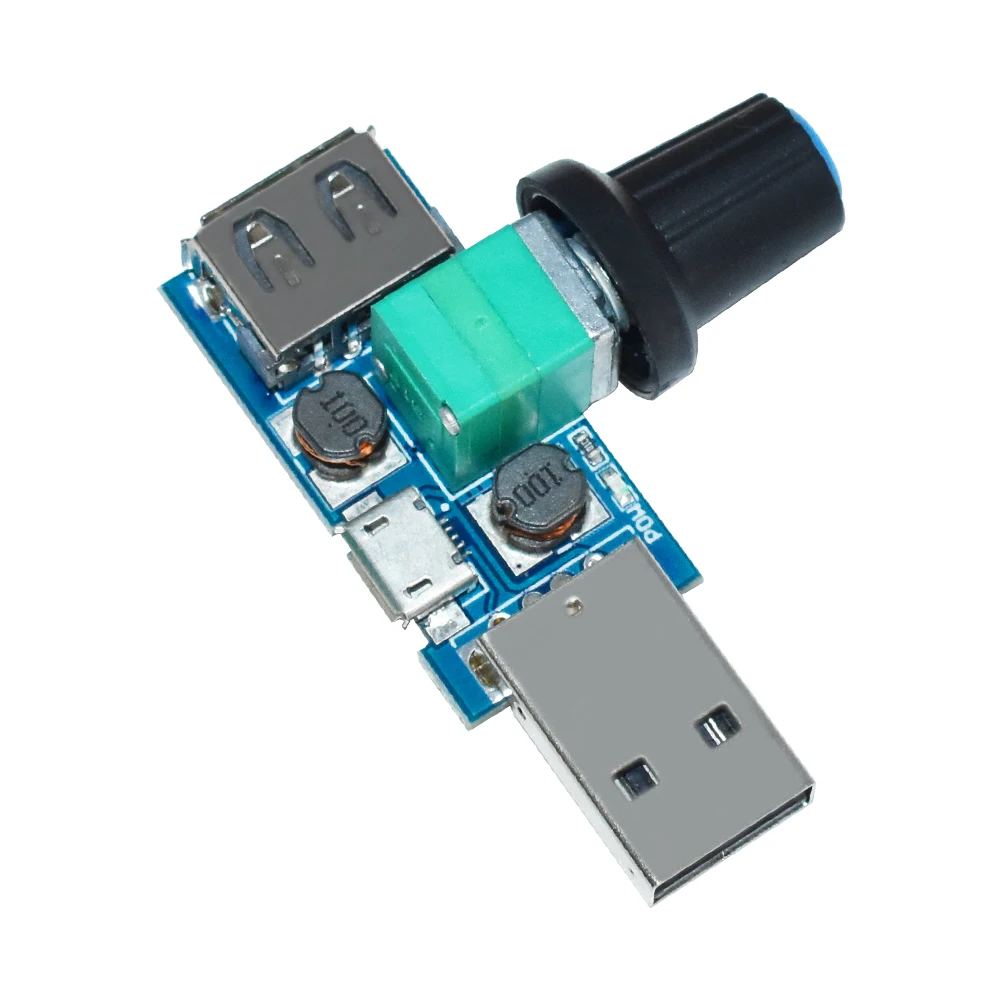 DC 4V-12V 5W XY-FS USB-вентилятор бесступенчатый регулятор скорости вентилятора USB