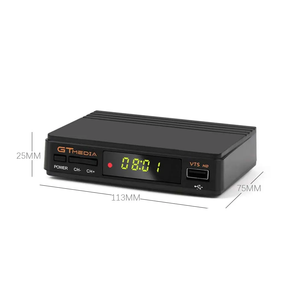 Freesat GT медиа V7S HD с 7 линиями Cccam Cline на 1 год Европа Испания Португалия V7 HD приемное устройство спутниковый приемник ТВ Декодер