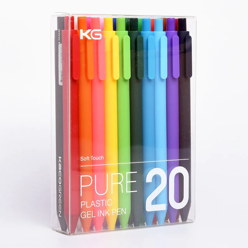 

Гелевая ручка KACO PURE серии карамельных цветов, 0,5 мм, 20 шт.