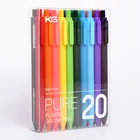 Гелевая ручка KACO PURE серии карамельных цветов, 0,5 мм, 20 шт.