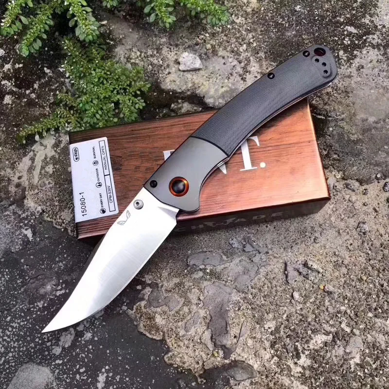 WHYEDC OEM качество BM 15080 складной нож Алюминиевый G10 Ручка Mark S30V стальное лезвие