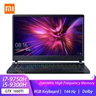 Игровой ноутбук Xiaomi Mi GTX 1660Ti, игровой компьютер 15,6 дюйма, GTX 1660Ti, i5-9300Hi7-9750H, DDR4 8 ГБ16 ГБ, 512 ГБТБ SSD, 144 Гц с подсветкой