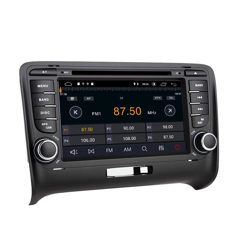 2 Din Автомобильный мультимедийный плеер Android 9 0 для AUDI TT MK2 8J 2016 2007 2008 2009 2010 2011 2012014 gps
