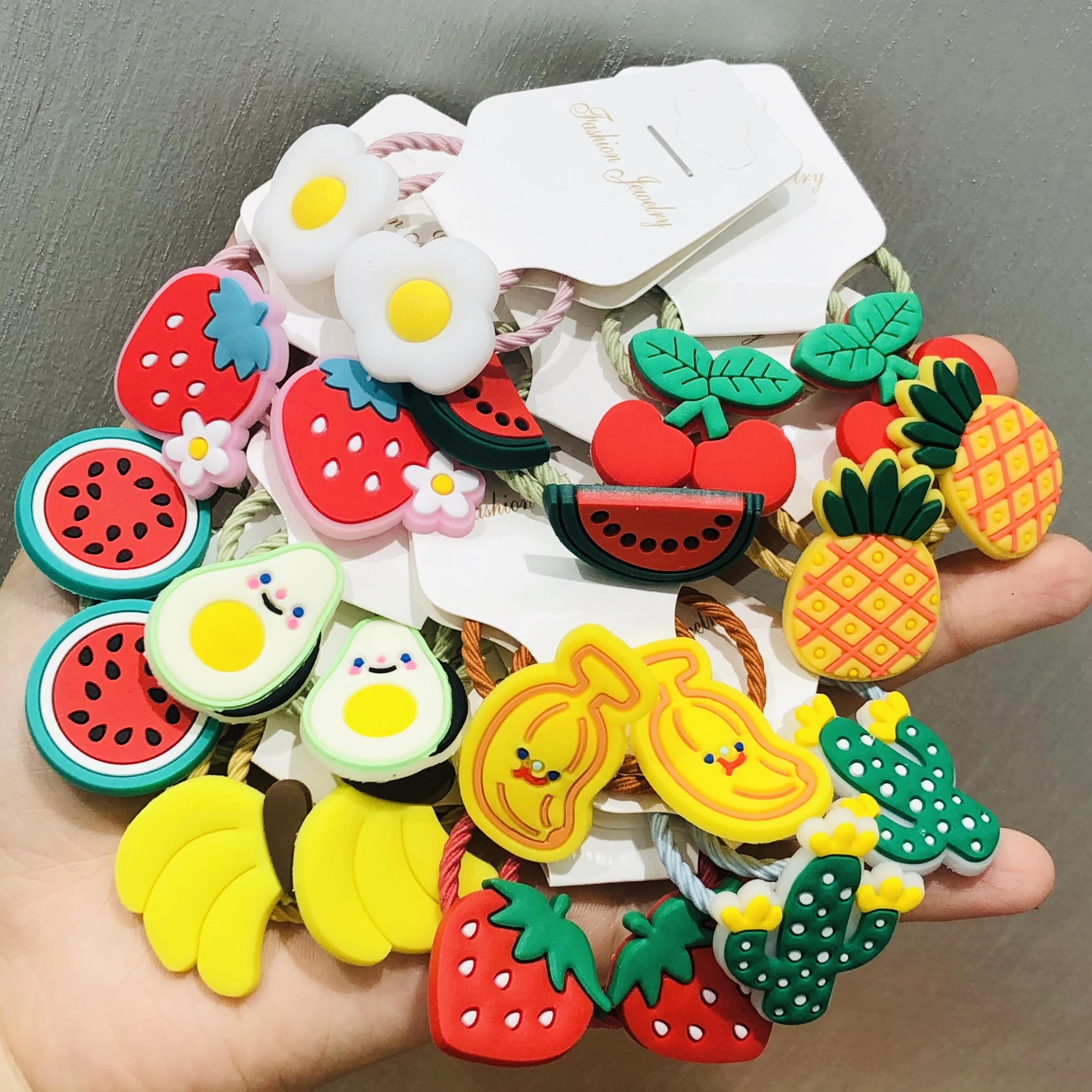 Комплект из 2 предметов с милым фруктовым Женские аксессуары для волос детей