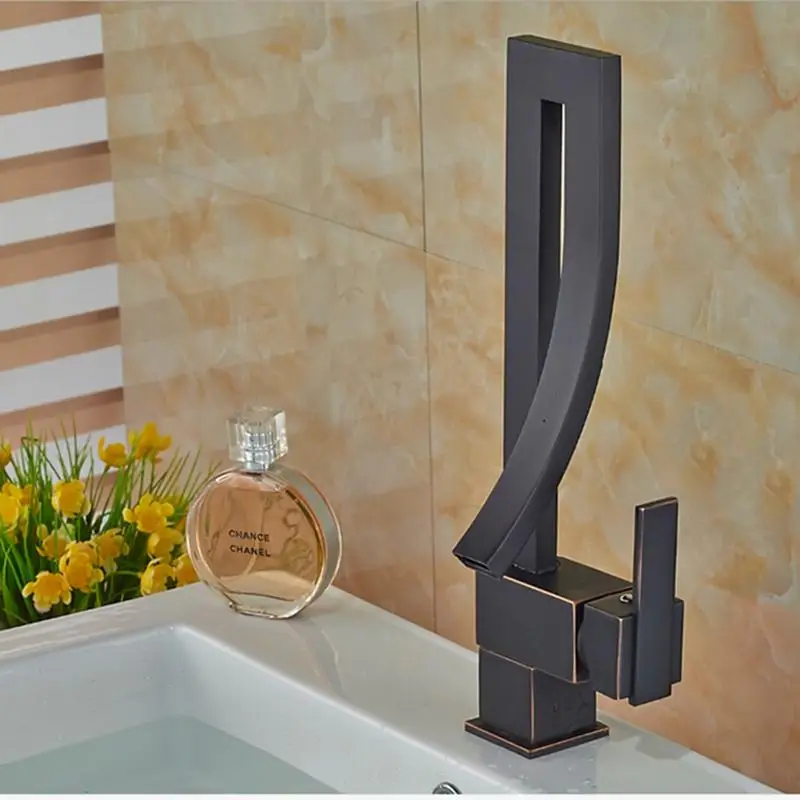 

Modern Stylish Kitchen Faucet Hot And Cold Water Unique Bend Deck Moute Mixer Bathroom Faucet Torneiras Para Pia De Banheiro