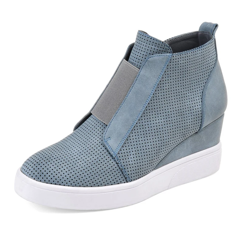 CUZULLAA для женщин Сезон осень Дышащая ботильоны со скрытым каблуком Модные женские