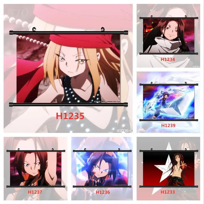 Постеры на стену Асакура Yoh Hao Kyouyama Anna HD, аниме постеры на холсте, Настенный декор, картина для домашнего декора