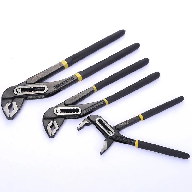 

8" 10" 12" Water Pump Pliers Multifunctional Pipe Clamp Quick Release Water Pipe Pliers Claw Slot Joint Pliers Hand Tools