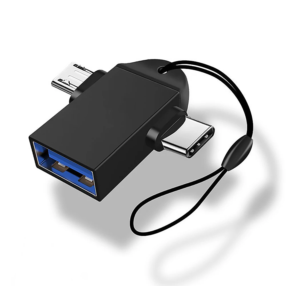 

ihuigol OTG Adapter 2 in 1 Type C Micro USB to USB 3.0 Converter For Samsung S10 9 Tablet USB C 3.0 Flash Disk Mouse Connector