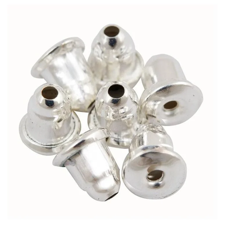 100 шт. высокое качество серьги в форме пули спиной классический золотой Цвета