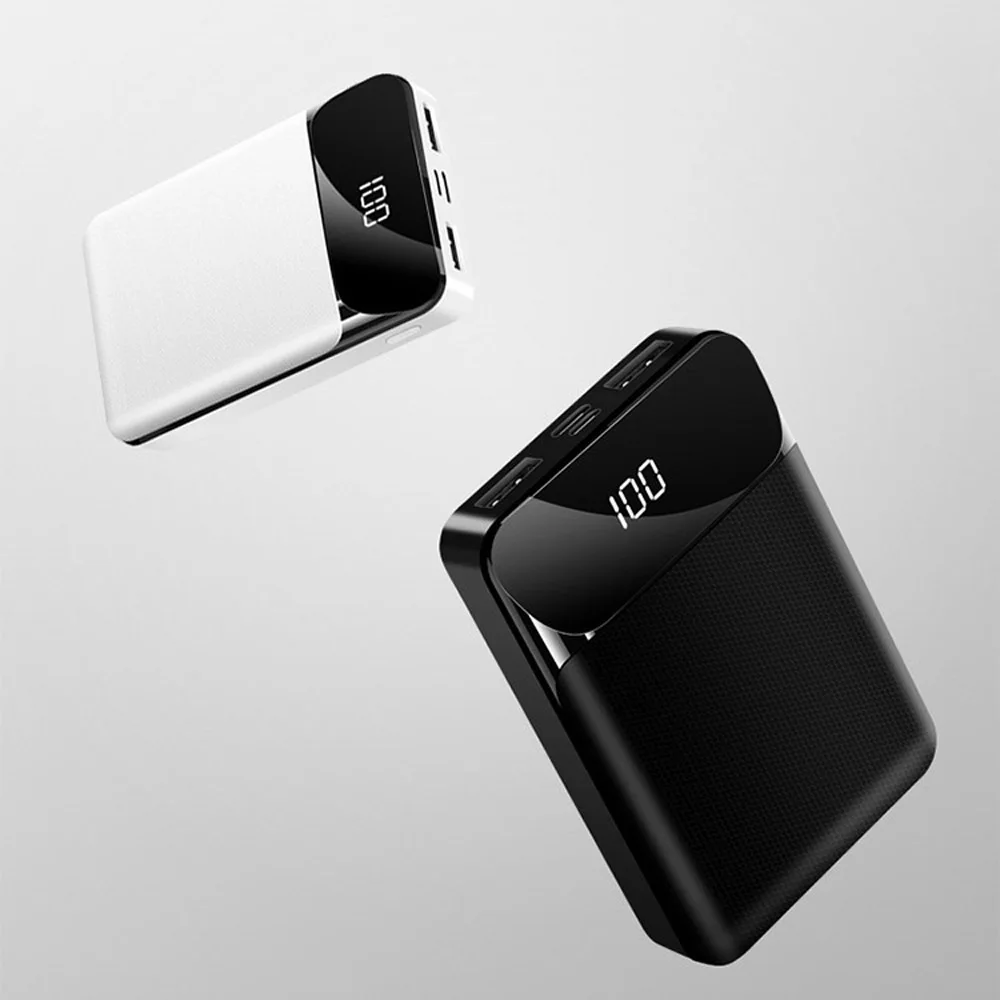 Бейки 10000 мА/ч два USB выхода LED дисплей быстрой зарядки Power Bank чехол для смартфона