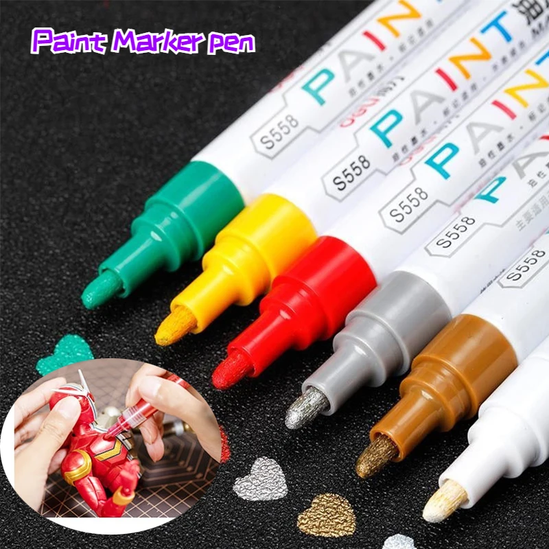 

DIY Paint Marker Pen Waterproof Colorfast Graffiti Signature Pen Student Supplies Craft Pen Accessories Painted Shoes