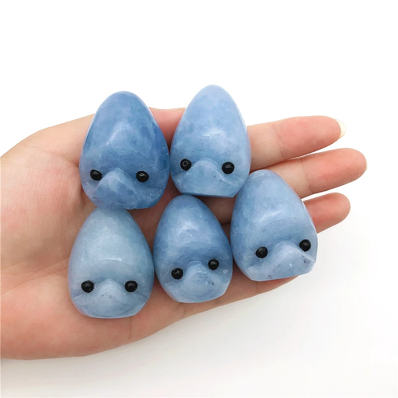 

Красивый 1 шт. натуральный келест Ежик рейки лечебный драгоценный камень ручной работы резной кристалл животные натуральные кварцевые крис...