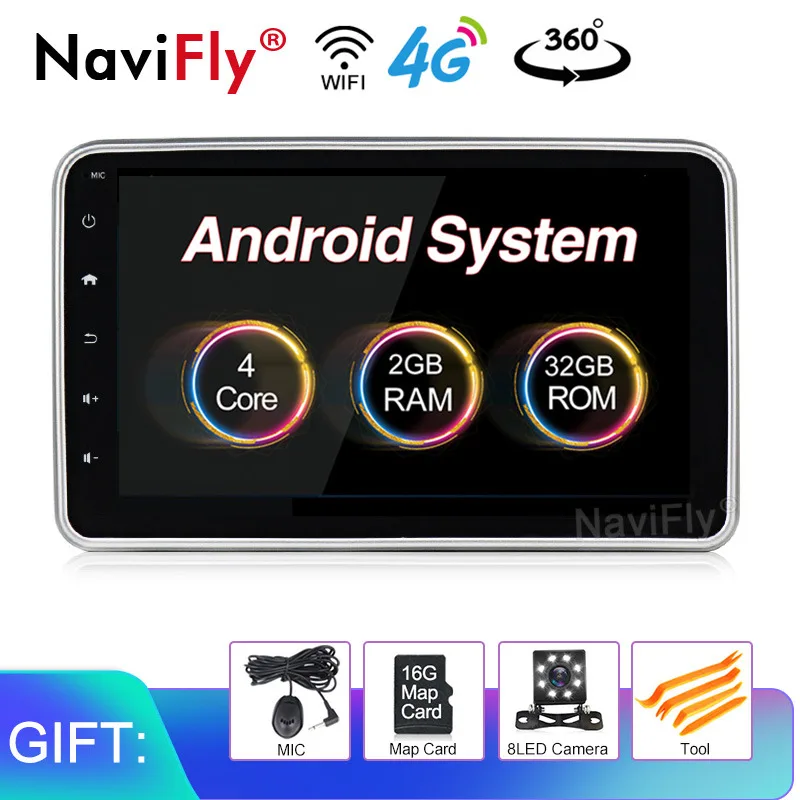 2G RM 32G ROM 8 ''Andorid8.1 Универсальный Автомобильный GPS навигация автомобильная стереосистема Bluetooth Радио аудиоплеер FM RDS автомобильный мультимедийный плеер wifi BT mic - Цвет: 2G RM 32G ROM