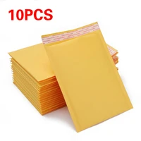 10pcs kraft paper bags food tea gift bags self adhesive seal bag party wedding supplies wrapping gift takeout eco friendly bag