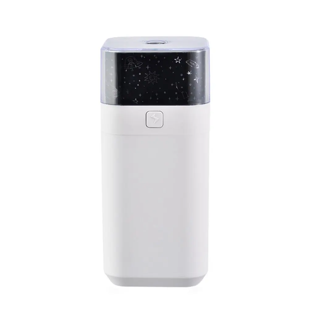

The New Neutral Square Projector Humidifier Home Air Purification Water Meter Cute Cartoon Simple And Portable