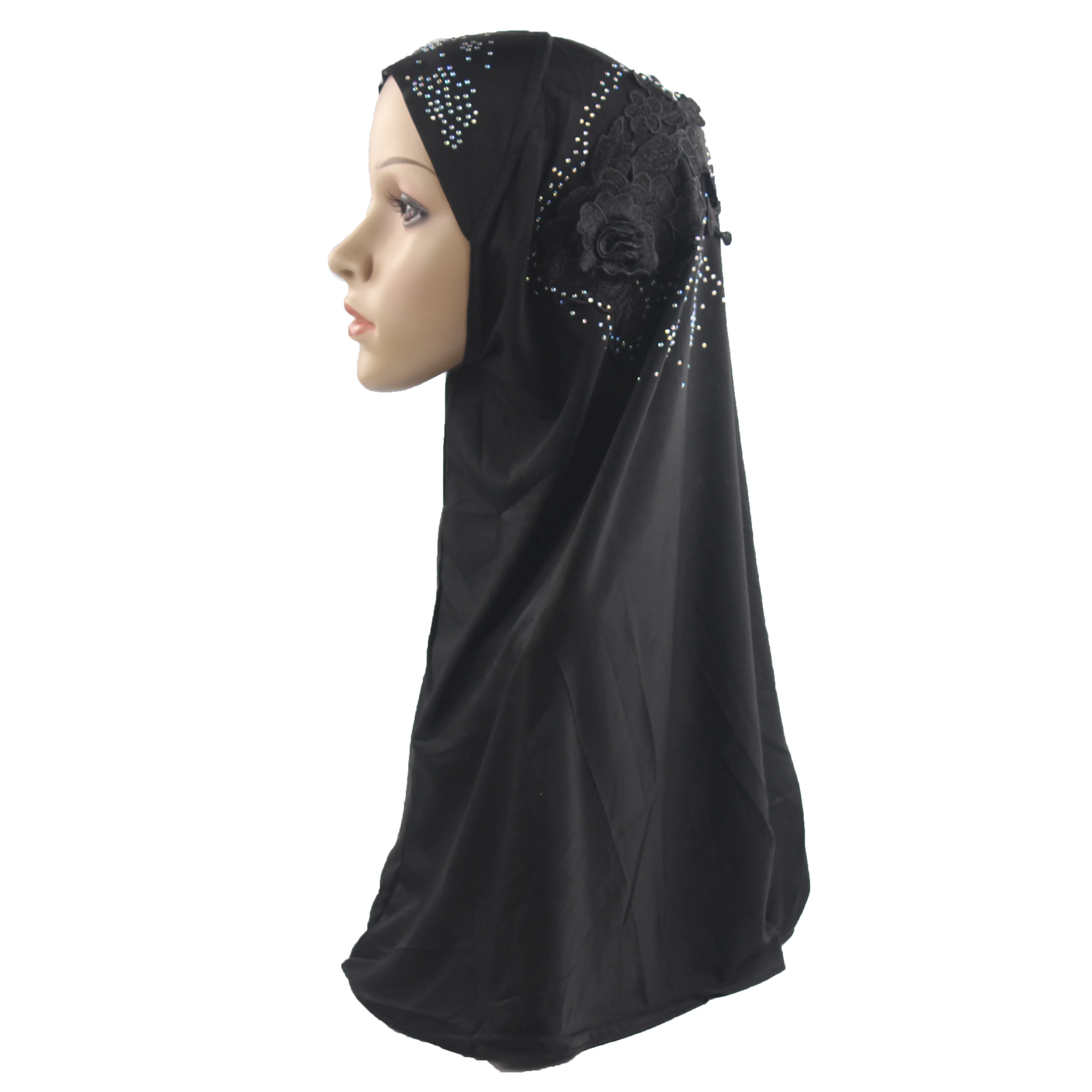 Мусульманский женский яркий исламский шарф Женская цельная Кепка Amira