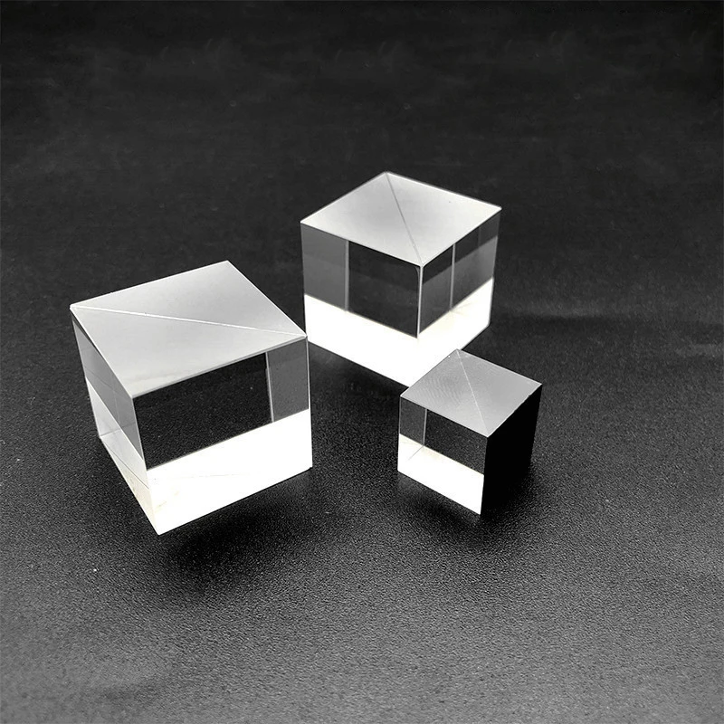 Пользовательский Beamsplitter Cube 25*25*25 мм Призма прямоугольный треугольный