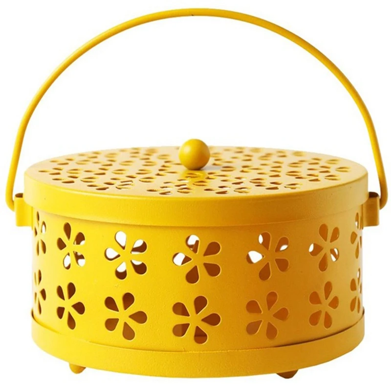 Нордический Ретро металлический полый Цветочный держатель москитной спирали