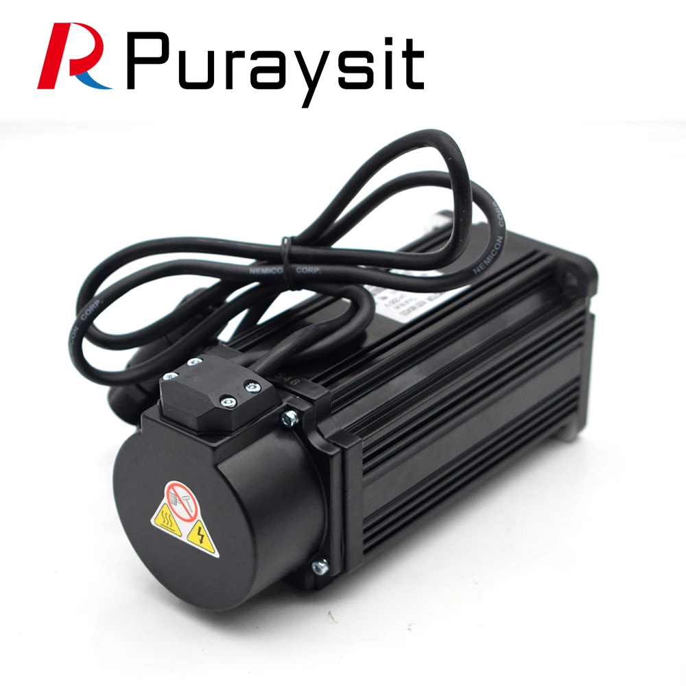 Серводвигатель Puraysit KIts 750 Вт AASD 15A 90ST-M02430 2 4 Нм 220 В 3000 об/мин диаметр 6 мм с кабелем