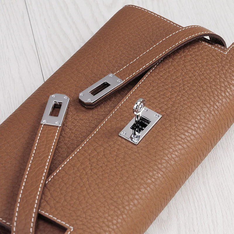 Новинка 2021 женские сумки лаконичный кошелек из натуральной кожи Длинный