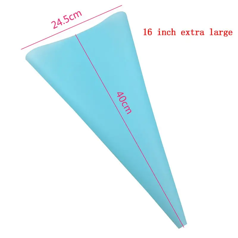 Безопасный силиконовый 4 шт./упак. кондитерский мешок Размеры цвета: голубой