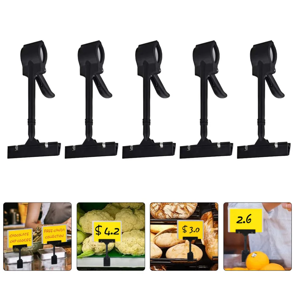 

10pcs Promotions Sign Display Clip Price Tags Holder Label Holder Clamp