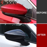 for mazda 3 m3 axela 2019 2020 sedan carbon fiber side door rearview mirror cover trims exterior accessories car sticker